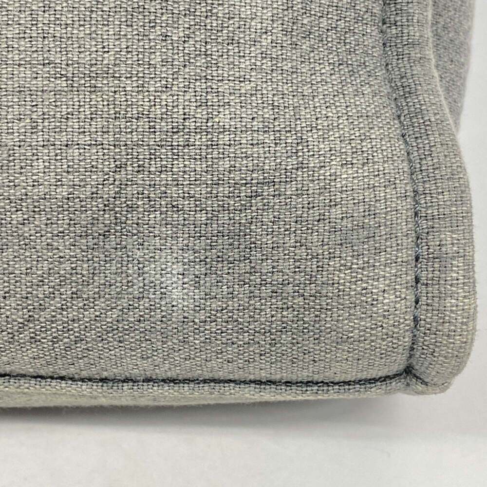 CHANEL Gray Canvas Deauville Tote Bag - Picture 7 of 12